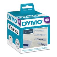 DYMO papírové štítky 50mm x 12mm, bílé, na závěsné pořadače, 220 ks, 99017, S0722460 (1)