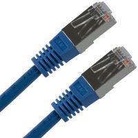 Síťový LAN kabel FTP patchcord, Cat.5e, RJ45 samec - RJ45 samec, 5 m, stíněný, modrý, čist Síťový LAN kabel FTP patchcord, Cat.5e, RJ45 samec - RJ45 samec, 5 m, stíněný, modrý, čist