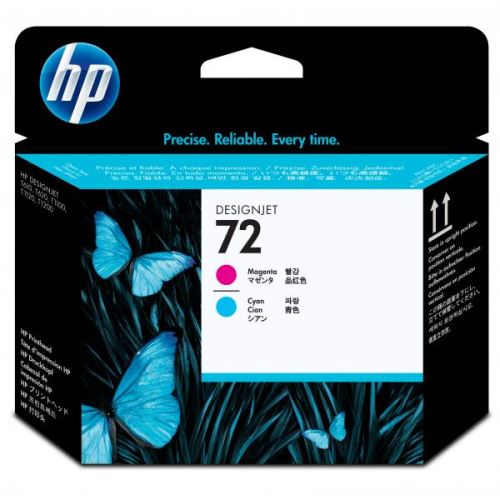 HP originální tisková hlava C9383A, HP 72, magenta/cyan