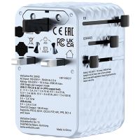 VERBATIM 30192 - Cestovní adaptér univerzální Charge ,n Travel 2x USB-C 2X USB-A + 1x inte (4)