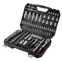 Sada nástrčných klíčů, 10-066, chrom-vanadiová ocel, kufřík, Neo Tools (2)
