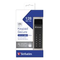 VERBATIM 49432 - 128GB USB flash disk USB 3.0 Keypad Secure černý USB C 256bitové har