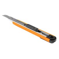 Neo Tools nůž s odlamovací čepelí, 0.4mm, 216mm, plastové pouzdro, ergonomický design (5)