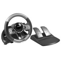 Volant Defender FORSAGE GTR, 12, USB, černo-šedý, s pedály, Windows 98/2000 / ME / XP / VI (1)