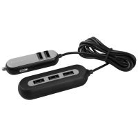 Car hub 5-port, NACL-CH5X-KK, černá, Avacom, do autozapalovače Car hub 5-port, NACL-CH5X-KK, černá, Avacom, do autozapalovače