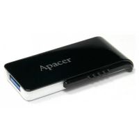 Apacer USB flash disk, USB 3.0, 64GB, AH350, černý, AP64GAH350B-1, USB A, s výsuvným konek