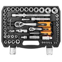 Sada nástrčných klíčů, 10-212, 108 ks, velikost 1/4 a 1/2, kufřík,, NEO TOOLS (2)