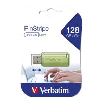 VERBATIM 49462 - 128GB USB flash disk USB 2.0 Store,N,Go PinStripe zelený pro archivac (3)