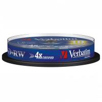 VERBATIM 43488 - DVD+RW Matt Silver 4.7GB 4x spindle 10-pack bez možnosti potisku 12 VERBATIM 43488 - DVD+RW Matt Silver 4.7GB 4x spindle 10-pack bez možnosti potisku 12
