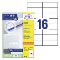 AVERY ZWECKFORM 105x37mm, 16 etiket, 200 listů, Univerzální etikety A4, bílé AVERY ZWECKFORM 105x37mm, 16 etiket, 200 listů, Univerzální etikety A4, bílé