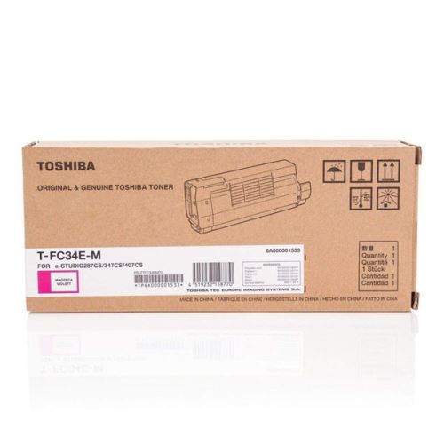 TOSHIBA originální toner T-FC34EM, 6A000001533, 6A000001811, magenta, 11500str.