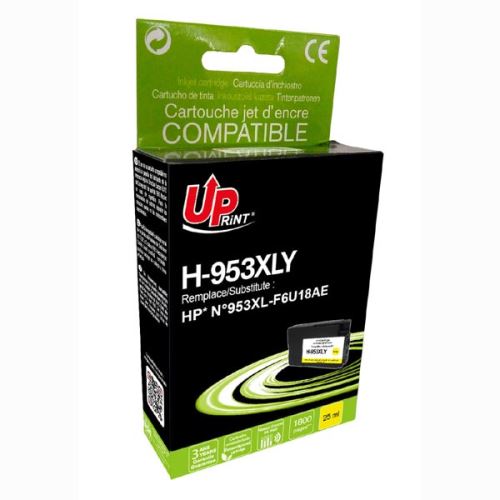UPrint kompatibilní ink s F6U18AE, HP 953XL, H-953XLY, yellow, 1800str., 25ml, high capaci