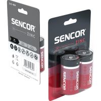 Baterie zinkouhlíková, C (LR14), malý monočlánek, C, 1.5V, Sencor, blistr, 2-pack (5)