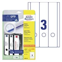 AVERY Etikety na dlouhé, široké pořadače, 59x297 mm, 25 listů, A4, bílé - L6059-25