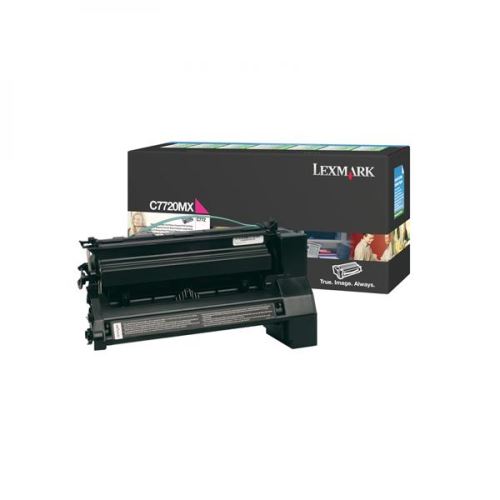 LEXMARK originální toner C7720MX, magenta, 15000str., return