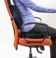 Podsedák, pod hýždě, ergonomický, černý, paměťová pěna, Powerton (3)