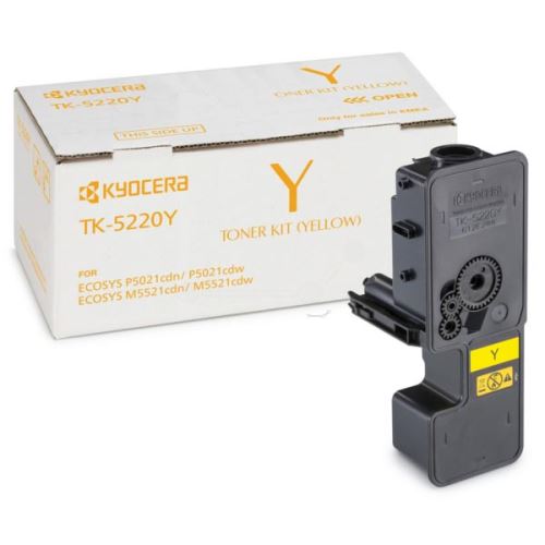 KYOCERA originální toner TK-5220Y, 1T02R9ANL1, yellow, 1200str.