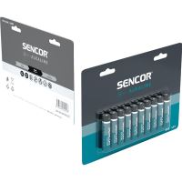 Baterie alkalická, AAA (LR03), AAA, 1.5V, Sencor, blistr, 10-pack (6)