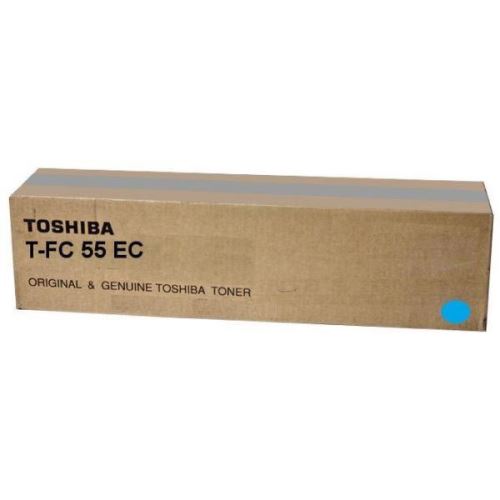 TOSHIBA originální toner TFC55EC, 6AG00002318, cyan, 26500str.