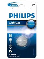 Baterie lithiová, CR1616, CR1616, 3V, PHILIPS, blistr, 1-pack, CR1616/00B, knoflíková, CR1
