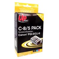 UPrint kompatibilní ink s CLI8, C8/5 PACK, 2xblack/1xcyan/1xmagenta/1xyellow, s čipem UPrint kompatibilní ink s CLI8, C8/5 PACK, 2xblack/1xcyan/1xmagenta/1xyellow, s čipem