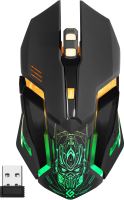 Myš bezdrátová, Defender TRIGGER GM-934, černá, optická, 3200DPI