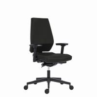 Powerton Kancelářské ergonomické křeslo Sima, Černé (1)