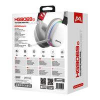 Marvo MONKA HG9069W, sluchátka s mikrofonem, bílá, podsvícená, Tri-mode (4)