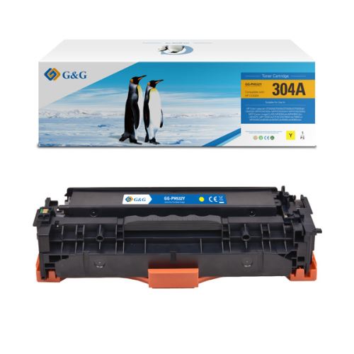 G&G kompatibilní toner s HP CC532A, CE412A, CF382A, CANON CRG118, CRG718, C, NT-PH532UY, H
