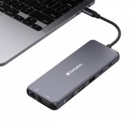 VERBATIM 32154 - USB (3.2) hub 14-port šedý délka kabelu 15cm 2x USB C 5x USB A 2x HD (6)
