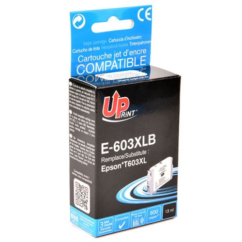 UPrint kompatibilní ink s C13T03A14010, 603XL, E-603XLB, black, 600str., 13ml