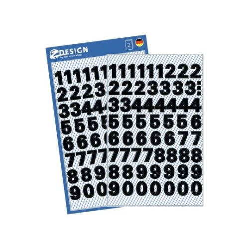 AVERY Z-DESIGN Čísla z černé fólie, malá Z-DESIGN - 3781