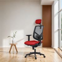 Powerton Kancelářské ergonomické křeslo Tina, Červené (7)
