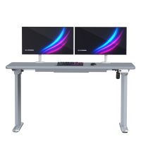 ULTRADESK Herní stůl QUEST, 140x70cm, 72-120cm, šedá-šedá (8)