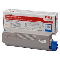 OKI originální toner 43865723, cyan, 6000str.