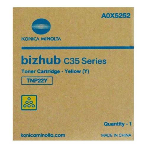Konica Minolta originální toner A0X5252, TNP22Y, yellow, 6000str., DOPRODEJ