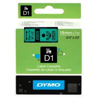 DYMO 45809, S0720890, černý tisk/zelený podklad, 7m, 19mm, D1 (2)