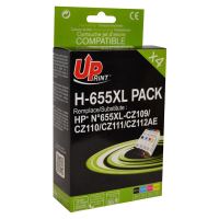 UPrint kompatibilní ink s CZ109AE, CZ110AE, CZ111AE, CZ112AE, HP 655, H-655XL PACK, black,