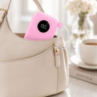 Powerton ENERGY PASTEL EDITION Powerbanka 10000mAh, 2x USB-C, 22.5W, integrovaný kabel, rů (3)