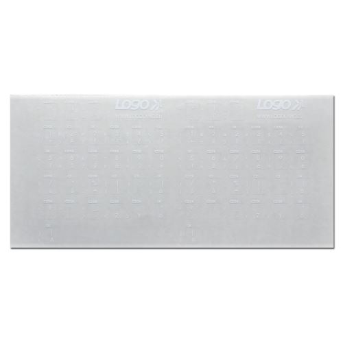 Přelepky Logo na klávesnice, bílé, česko-slovenské, vhodné pro notebook, cena za 1 ks
