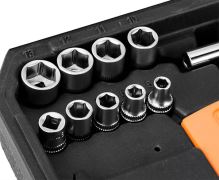 Sada nářadí, 10-200, 60 ks, velikost 1/4, kufřík,, NEO TOOLS (4)
