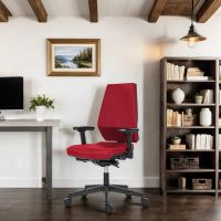 Powerton Kancelářské ergonomické křeslo Sima, Červené (6)