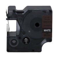 DYMO 1805418, bílý tisk/hnědý podklad, 5.5m, 19mm, RHINO vinylová profi D1 (1)