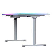 ULTRADESK Herní stůl QUEST, 140x70cm, 72-120cm, šedá-šedá (14)
