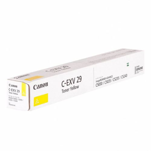 CANON originální toner C-EXV29 Y, 2802B002, yellow, 27000str.