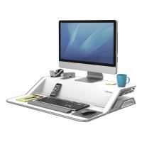 Pracovní stanice, Sit-Stand Lotus, bílá, plast-kov, Fellowes, DOPRODEJ (1)