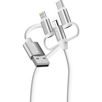 VERBATIM 32394 - 18W USB kabel USB A samec - Micro-B USB-C Lightning Cable 1m bílá box VERBATIM 32394 - 18W USB kabel USB A samec - Micro-B USB-C Lightning Cable 1m bílá box