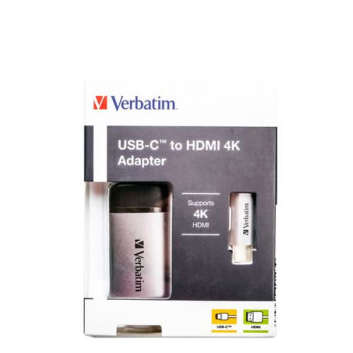VERBATIM 49143 - USB (3.1) hub 1-port šedá délka kabelu 10cm 1x HDMI