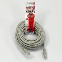 Síťový LAN kabel UTP patchcord, Cat.5e, RJ45 samec - RJ45 samec, 10 m, nestíněný, šedý, Lo (3)