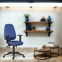 Powerton Kancelářské ergonomické křeslo Anna, Modré (6)